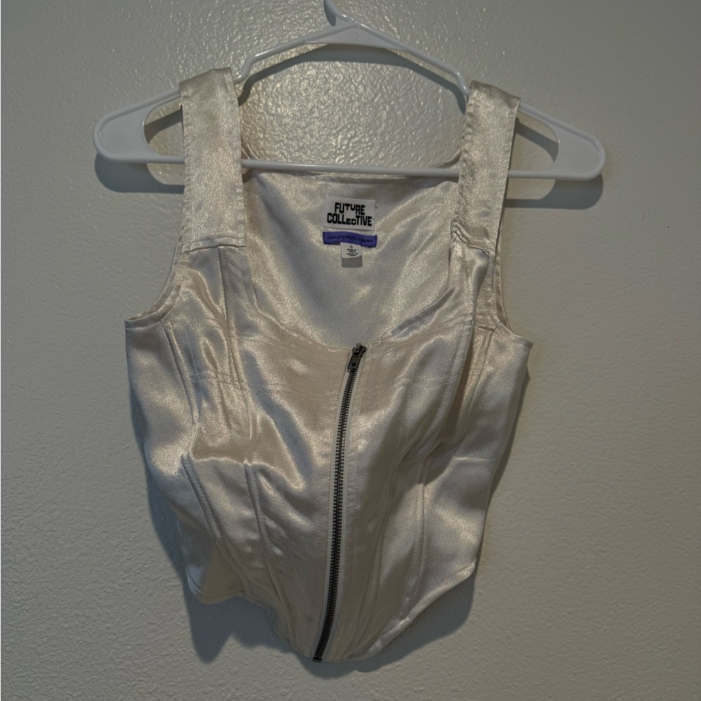 Future Collective kahlana barfield brown Ivory Top